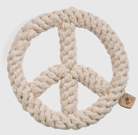 Peace Sign Dog Rope
